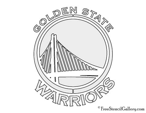 golden state warriors logo outline